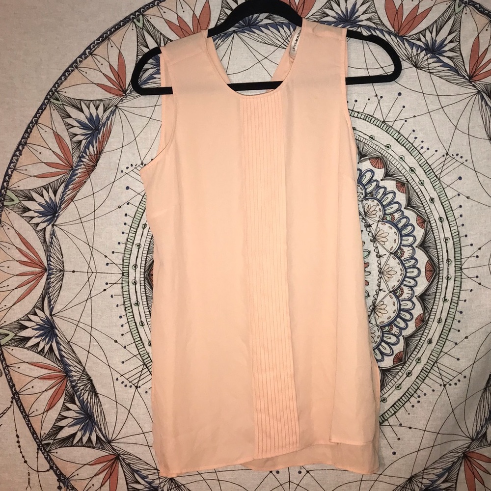 Light Pink Sheer Dressy Tank